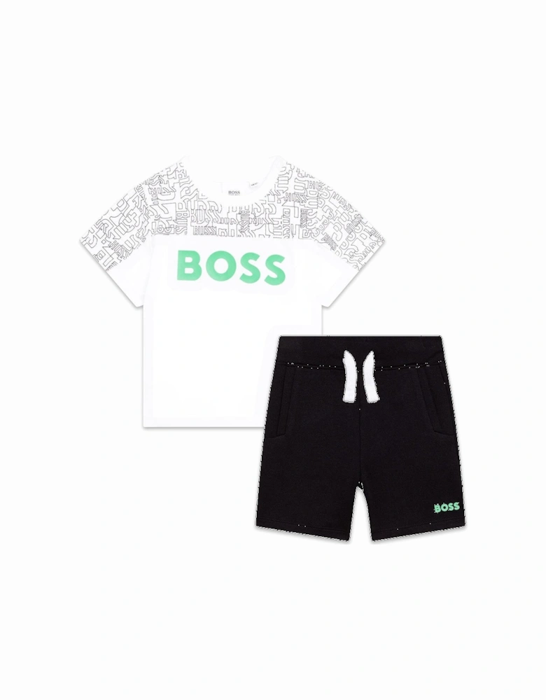 Baby Boys T-shirt And Shorts Set Black