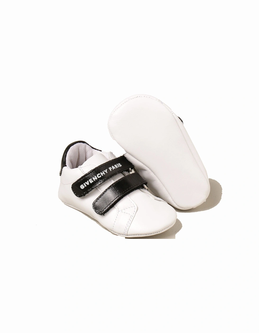 Baby Double Strap Trainers White