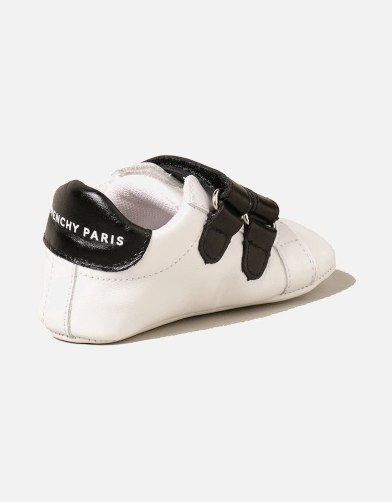 Baby Double Strap Trainers White