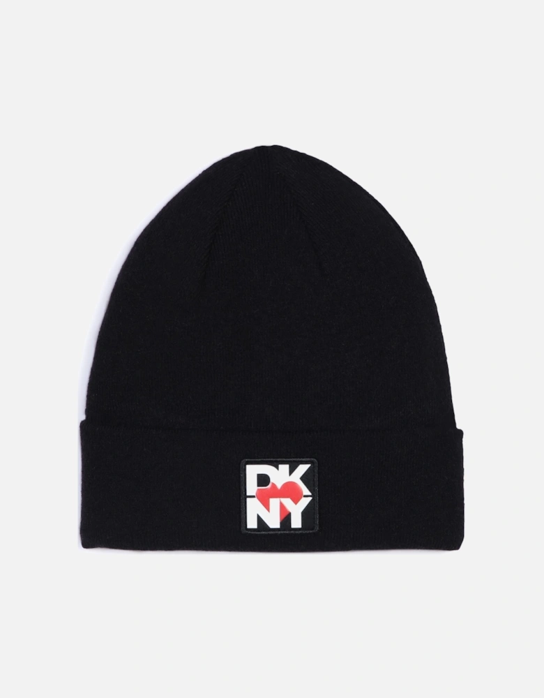 Black Logo Heart Hat