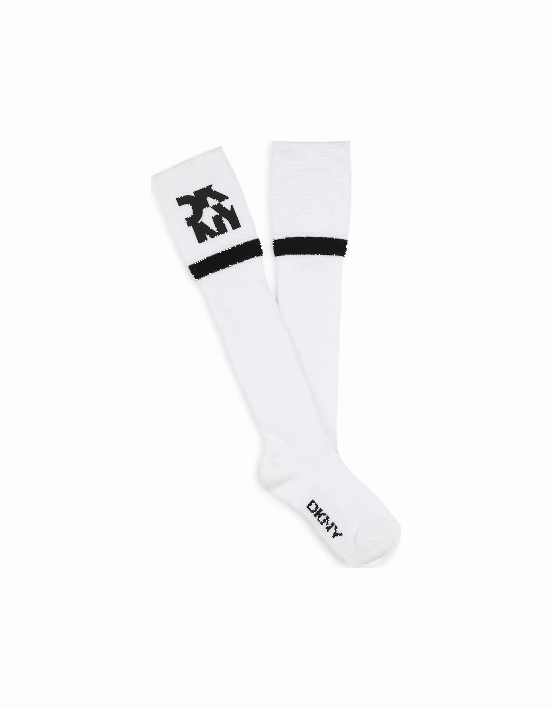 White Logo Knee Socks, 4 of 3