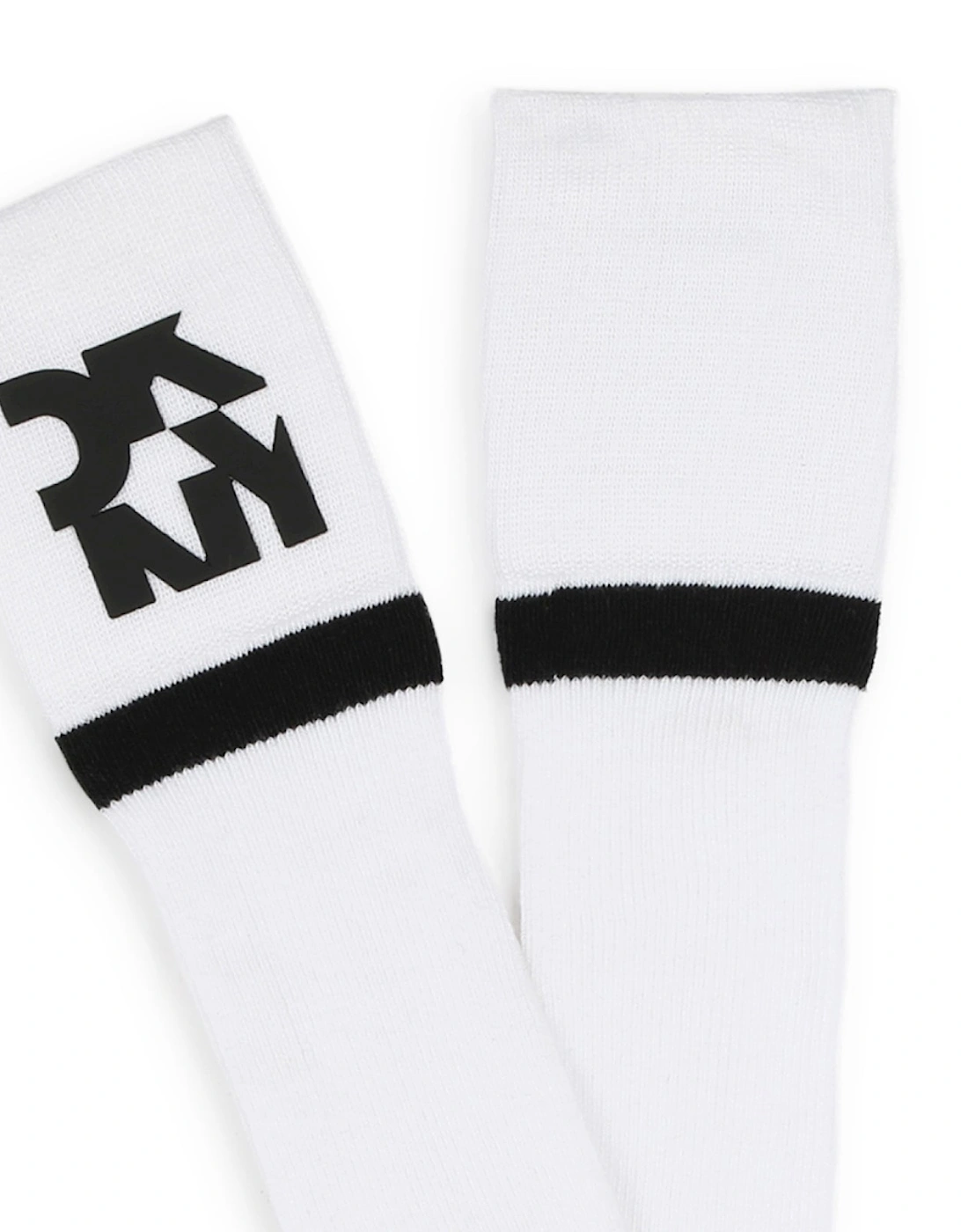 White Logo Knee Socks