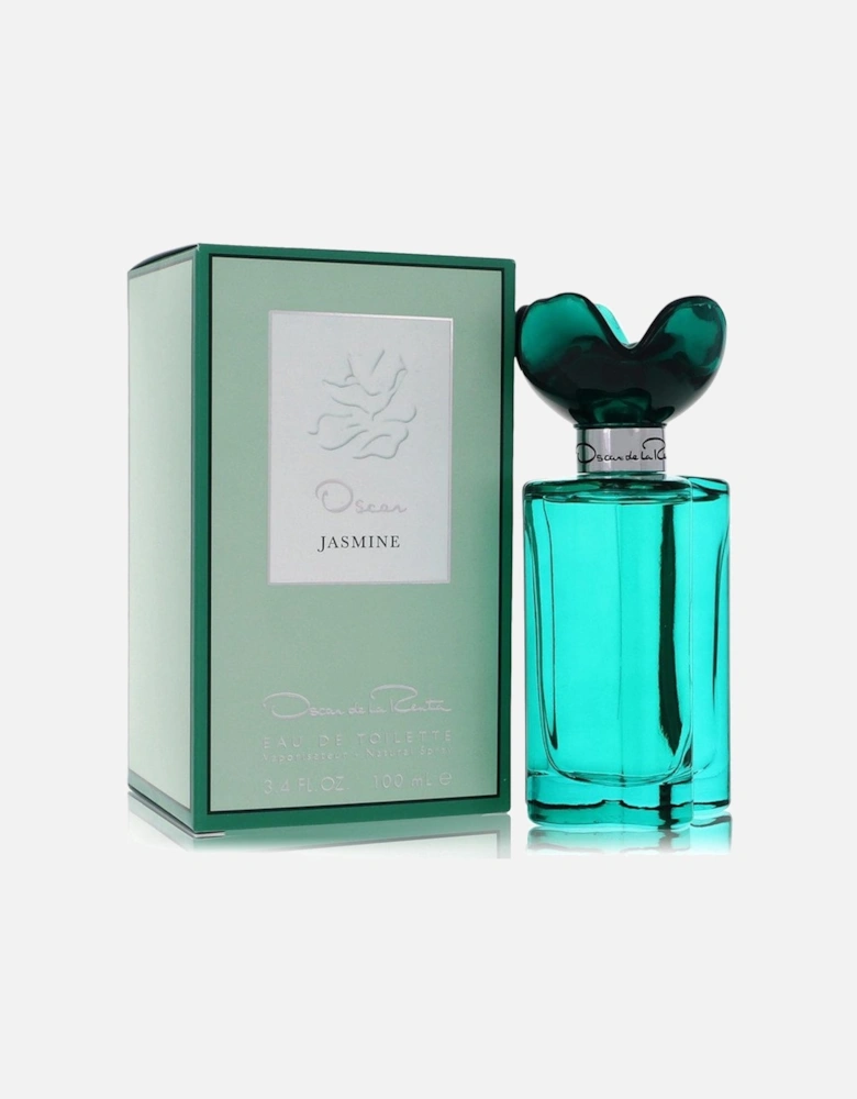 Oscar Jasmine by Eau De Toilette Spray 3.4 oz for Women - Teal