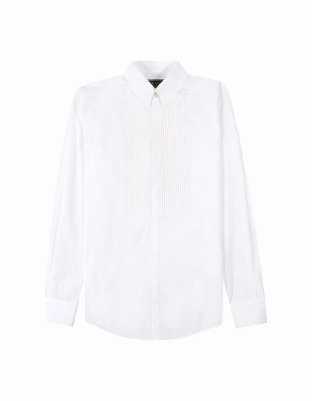 Men's Pleated Patterned Shirt White, 5 of 4