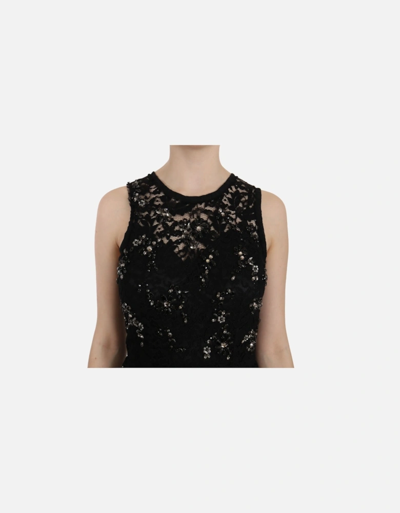Lace Dress Embellished Cocktail Dress Women - Black Dresses