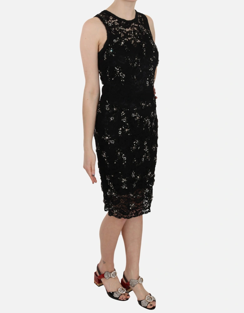 Lace Dress Embellished Cocktail Dress Women - Black Dresses