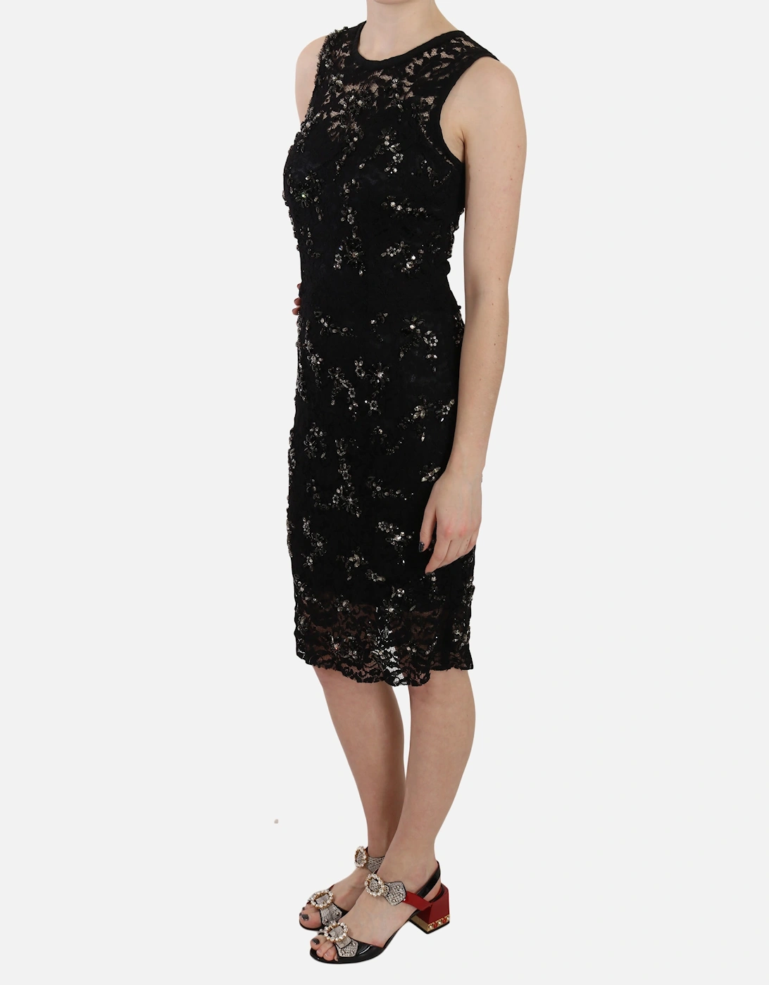 Lace Dress Embellished Cocktail Dress Women - Black Dresses