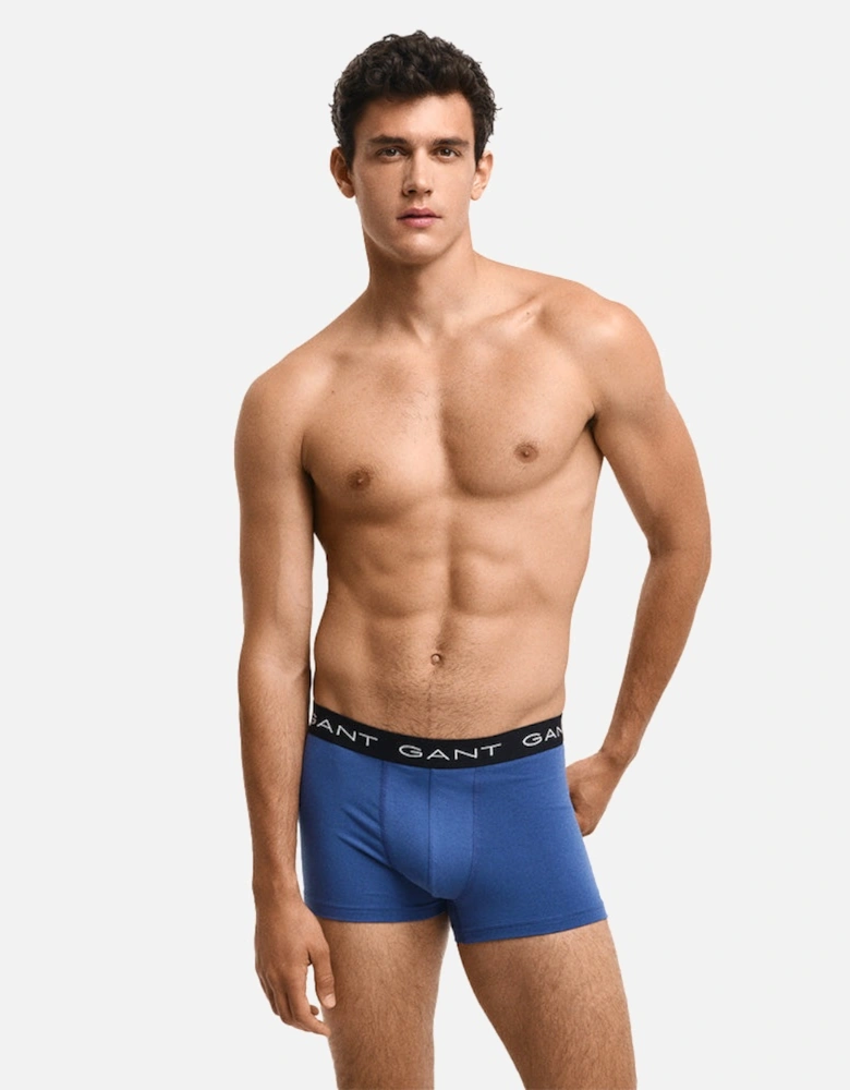 3-Pack Boxer Trunks, Vintage Blue