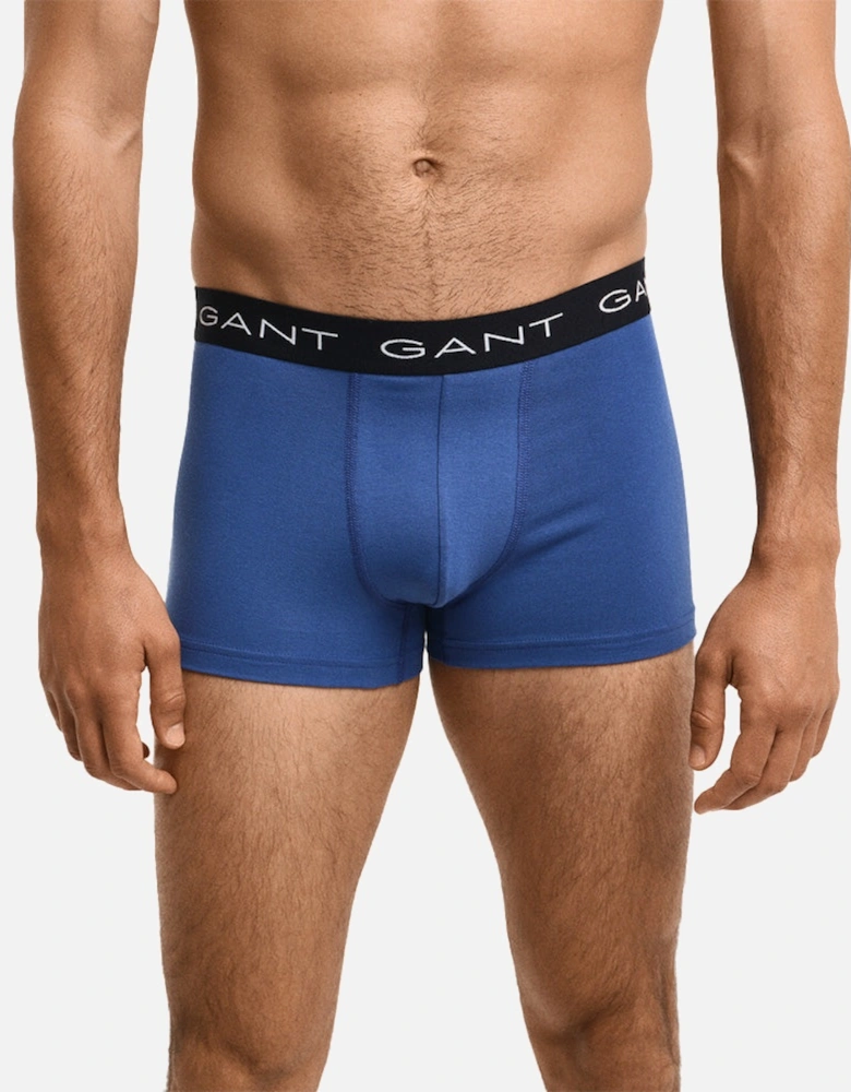3-Pack Boxer Trunks, Vintage Blue