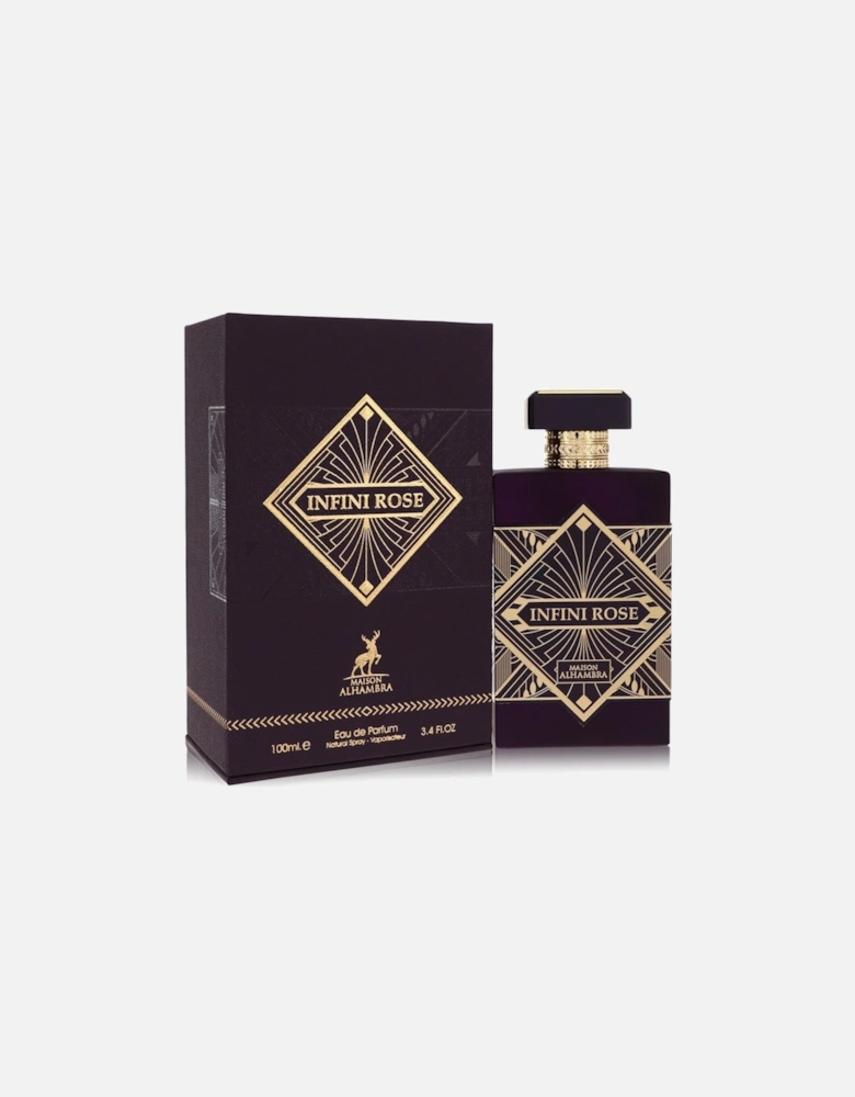 Infini Rose by Eau De Parfum Spray (Unisex) 3.4 oz for Women - Purple