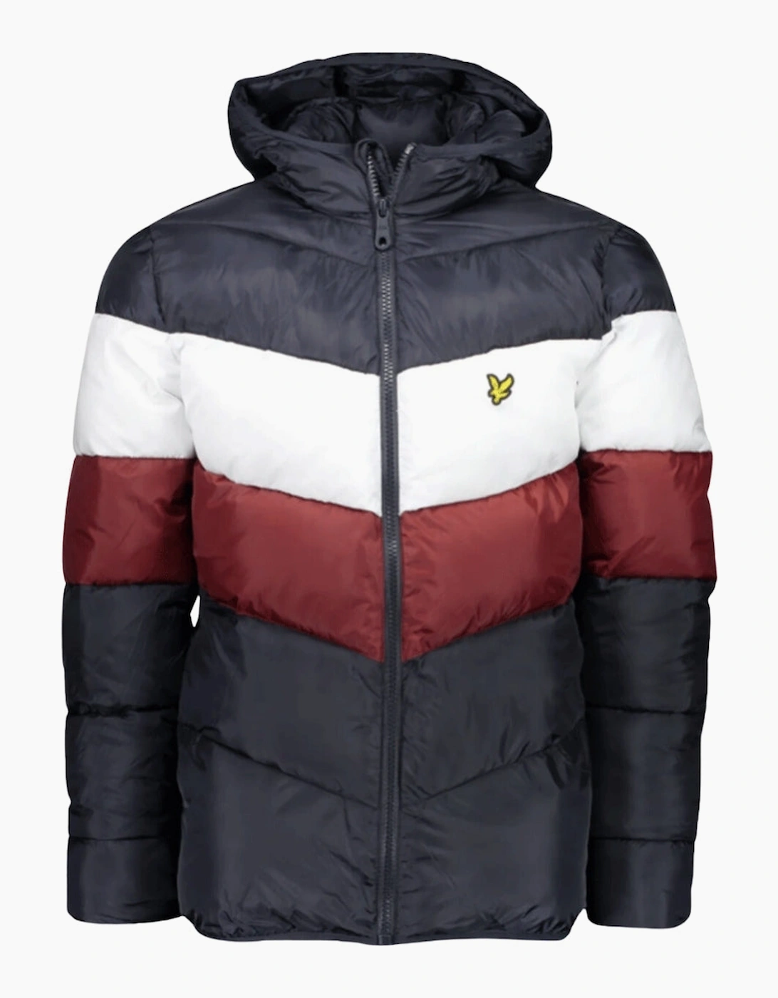 Men's Lyle & Scott Colour Block Navy Blue Puffer Jacket - Size: 40/Regular