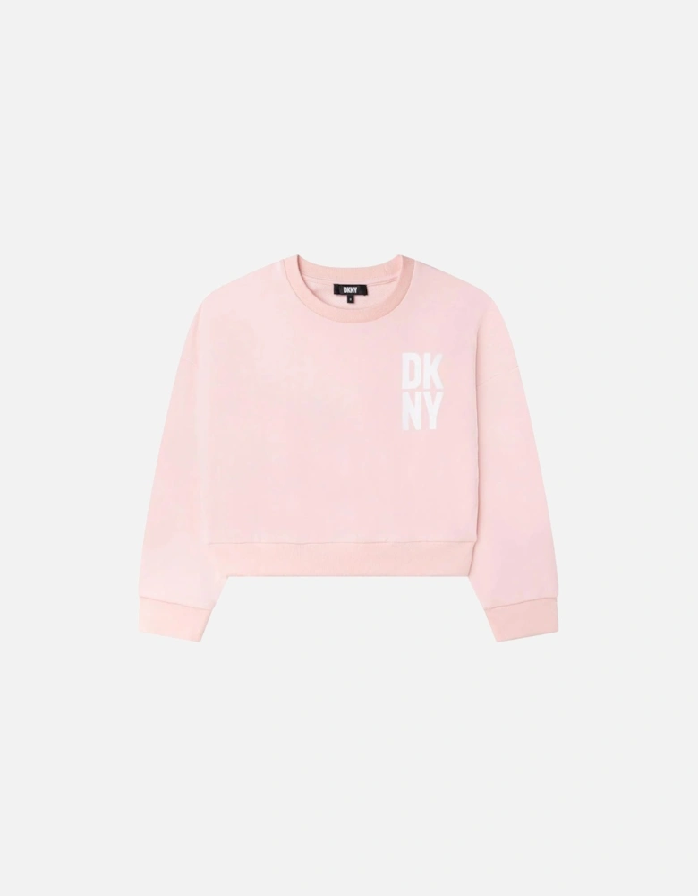 DKNY Girls Sweater Pink