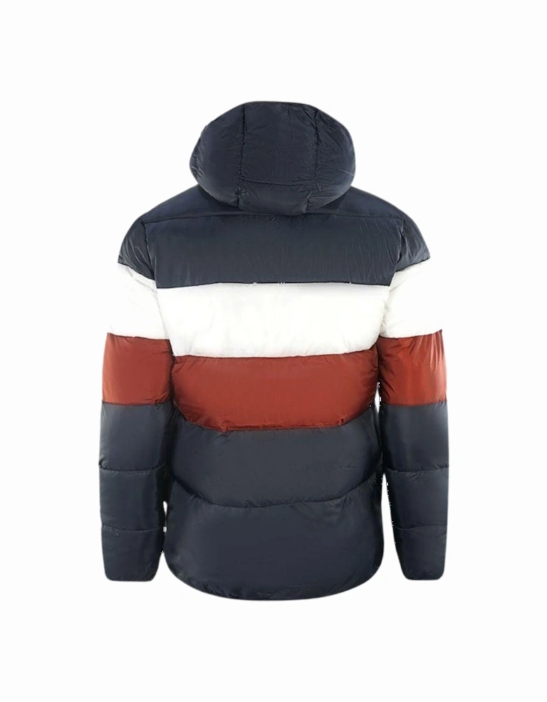 Lyle & Scott Colour Block Navy Blue Puffer Jacket