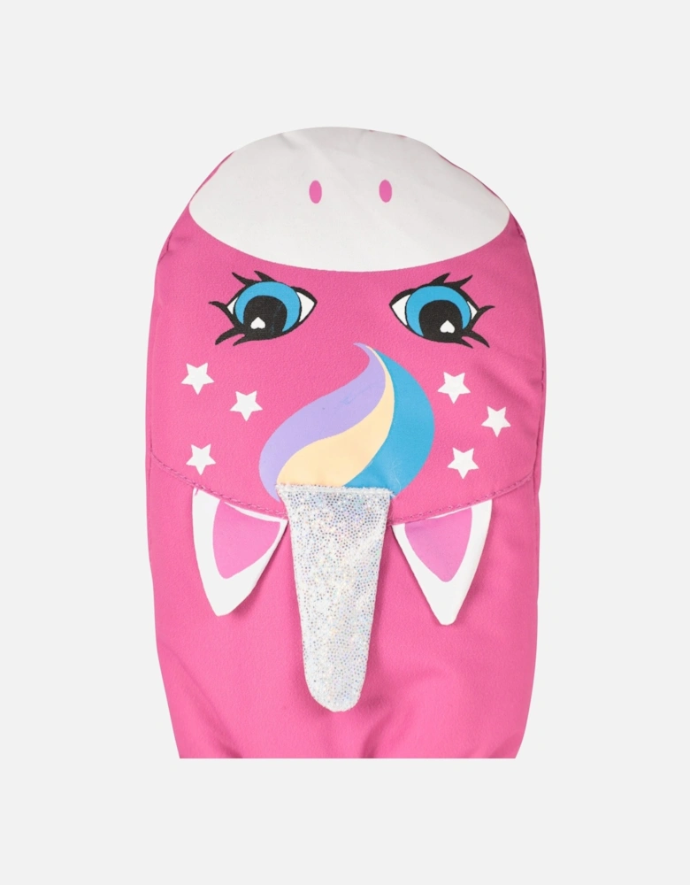 Childrens/Kids Unicorn Ski Mittens