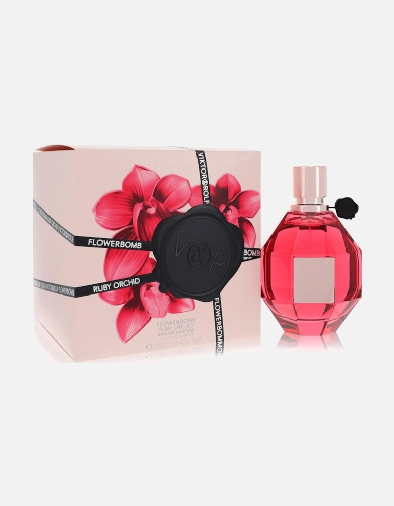 Flowerbomb Ruby Orchid by Eau De Parfum Spray 3.4 oz for Women - Red