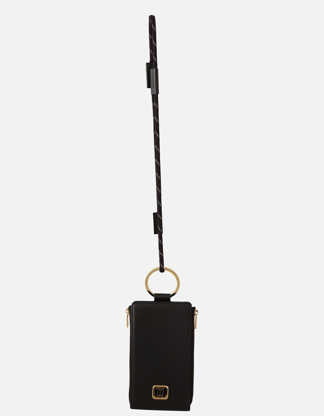 Phone Holder Wallet Black Leather Women