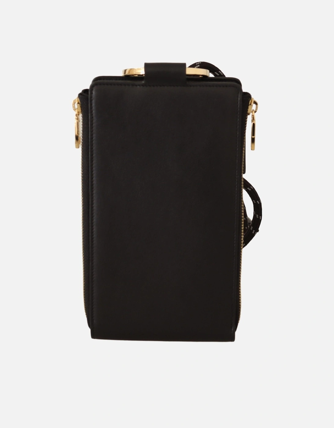 Phone Holder Wallet Black Leather Women