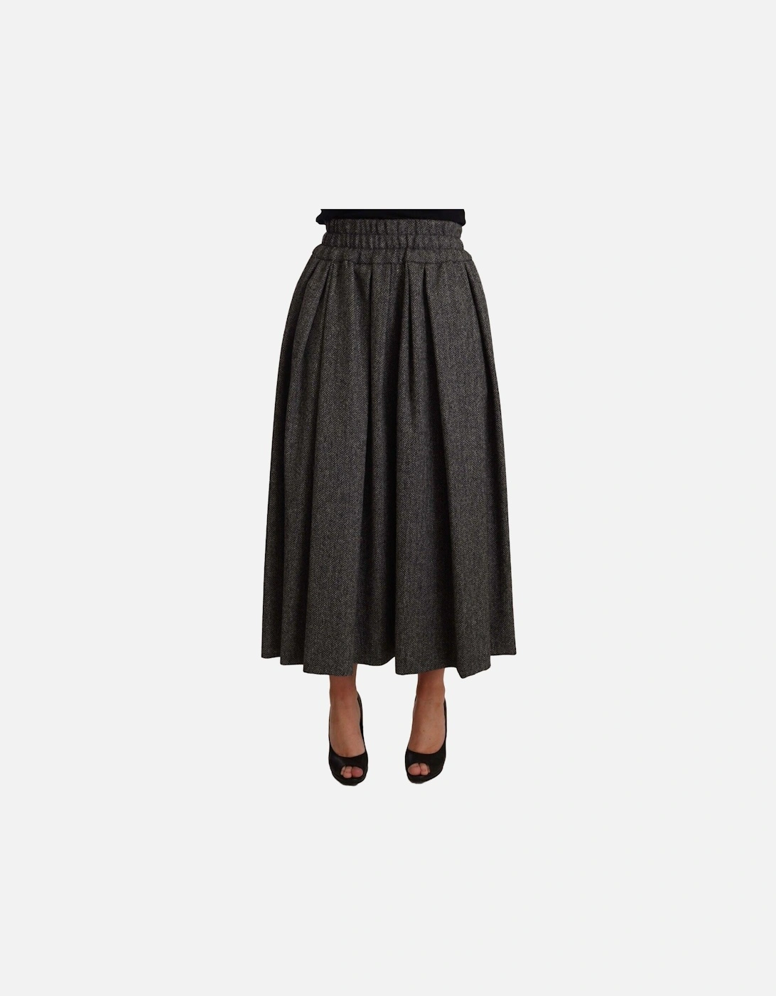 Dolce Gabbana Midi Skirt Aline Gray Women, 4 of 3