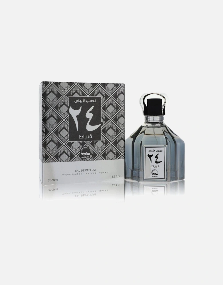 White Gold 24 Carat by Eau De Parfum Spray (Unisex) 3.3 oz for Men -