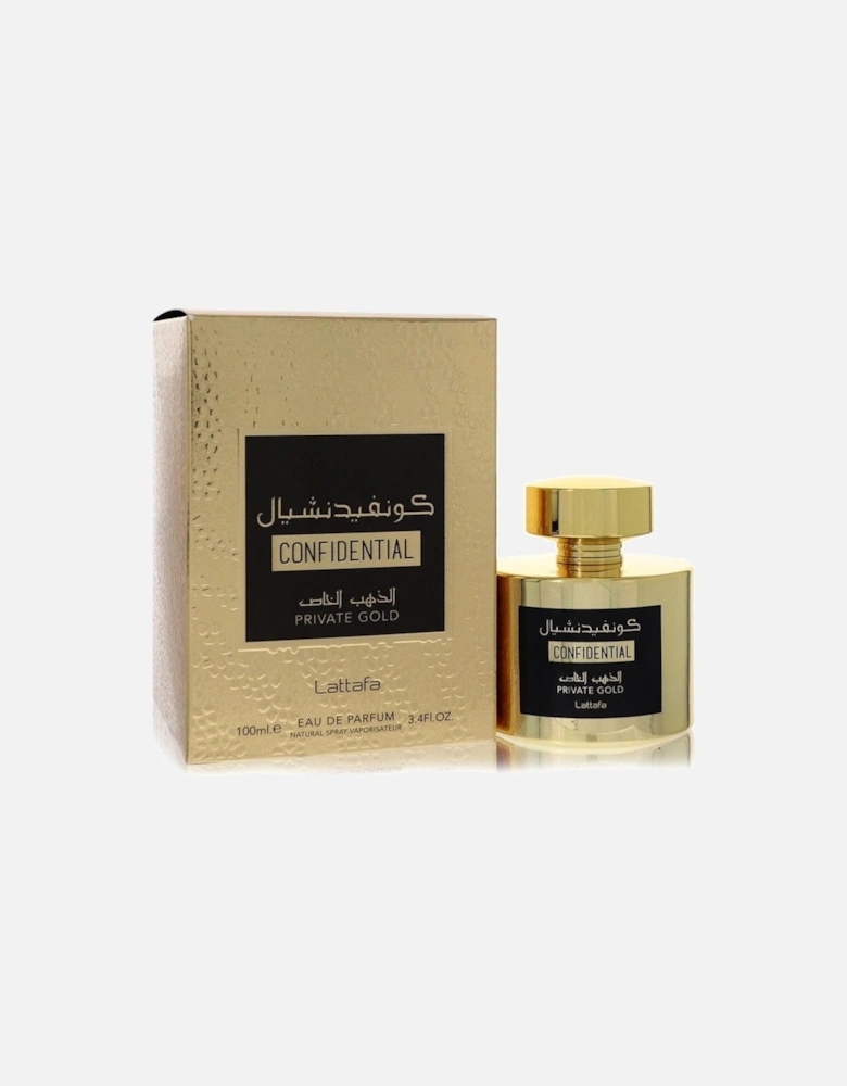 Confidential Private Gold by Eau De Parfum Spray (Unisex) 3.4 oz for