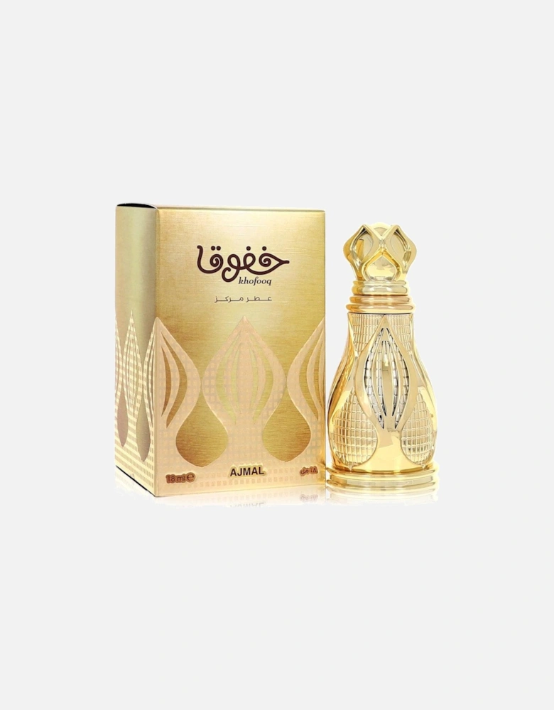 Khofooq by Concentrated Perfume (Unisex) .6 oz for Women - Gold