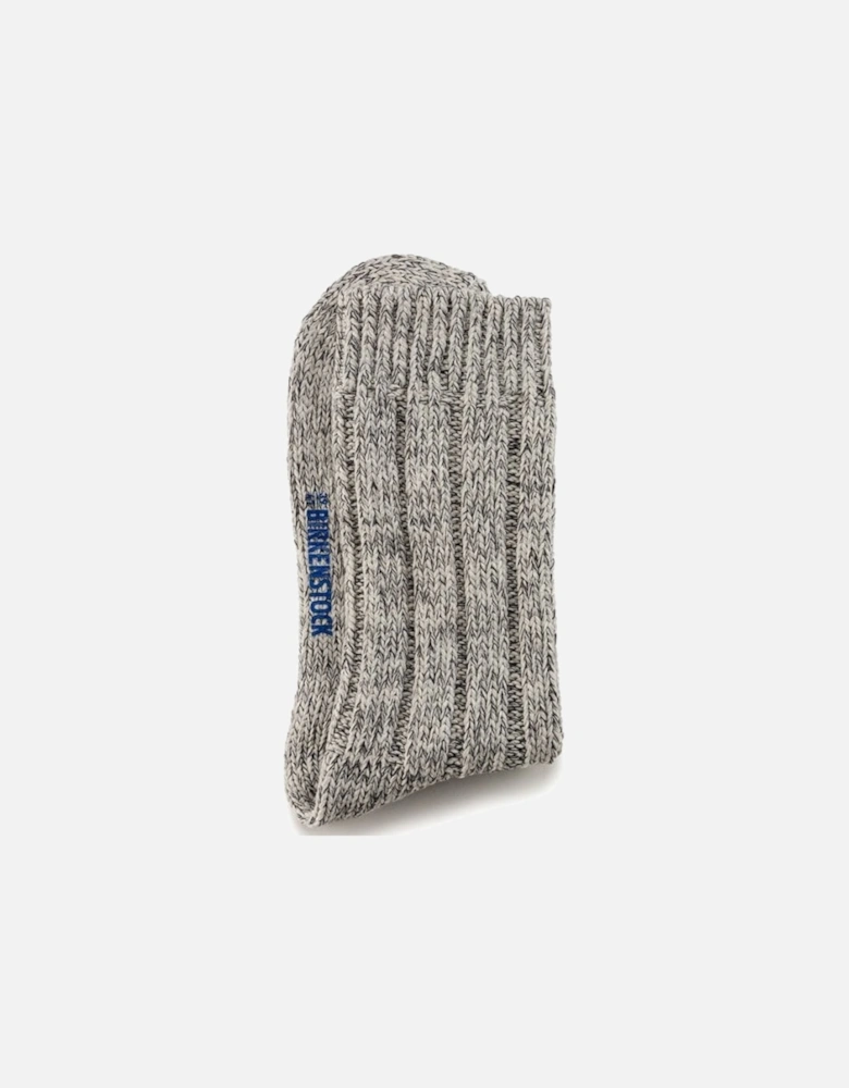 Cotton Twist Socks, Grey