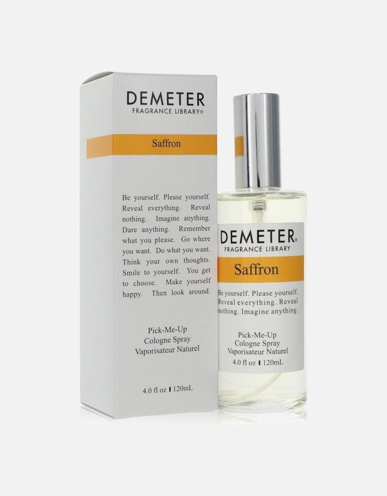 Saffron by Cologne Spray (Unisex) 4 oz for Men - Deep Amber