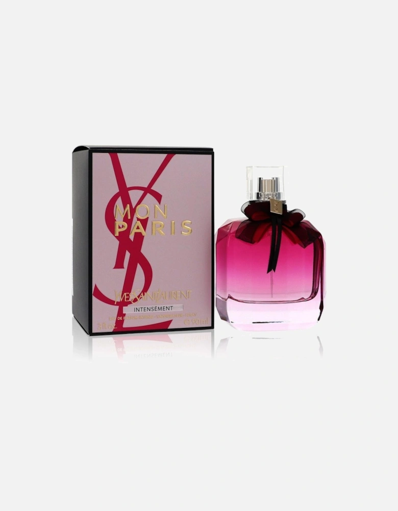 Mon Paris Intensement by Eau De Parfum Spray 3 oz for Women - Pink And