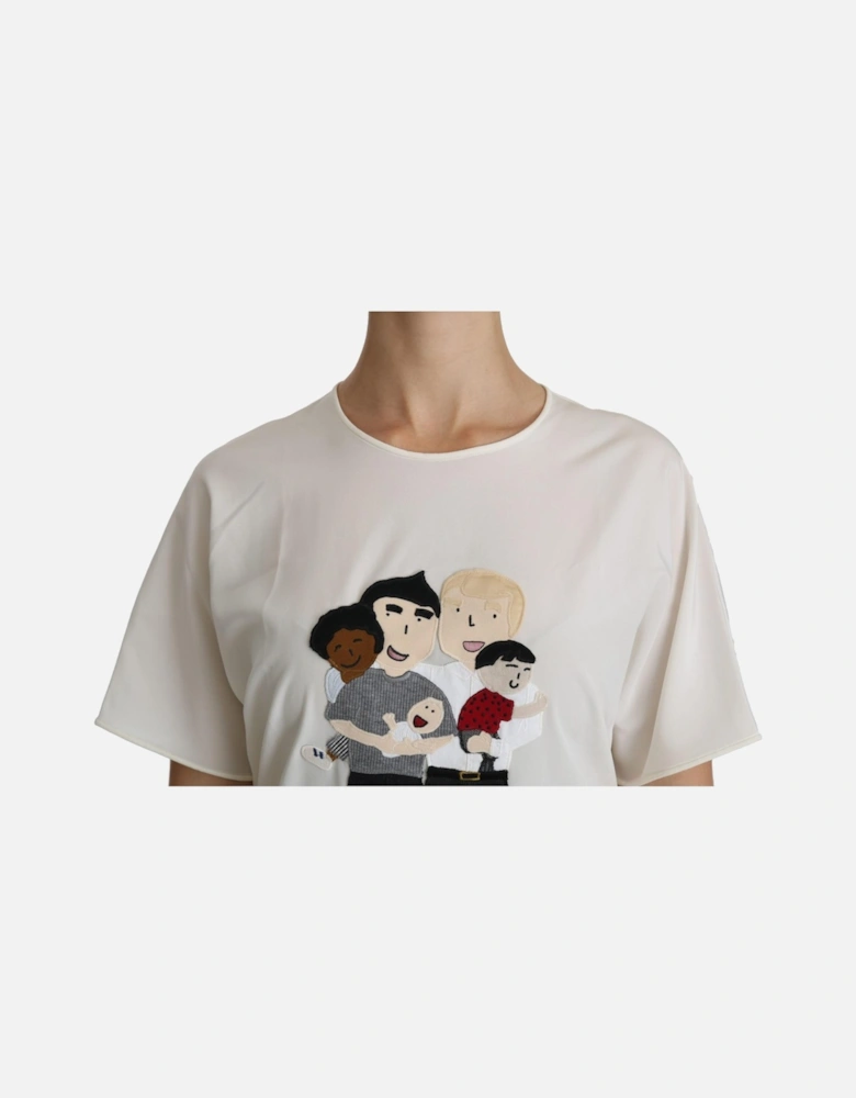 Dolce Gabbana Family Appliqu TShirt TSH4297 Women - White T-Shirts