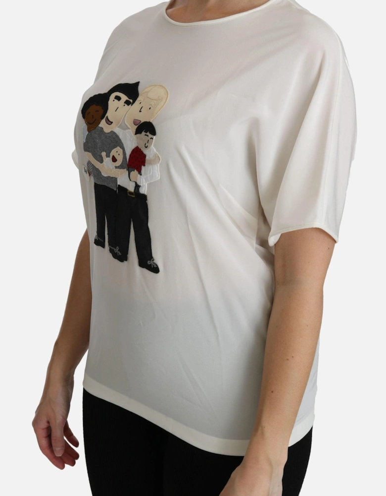 Dolce Gabbana Family Appliqu TShirt TSH4297 Women - White T-Shirts
