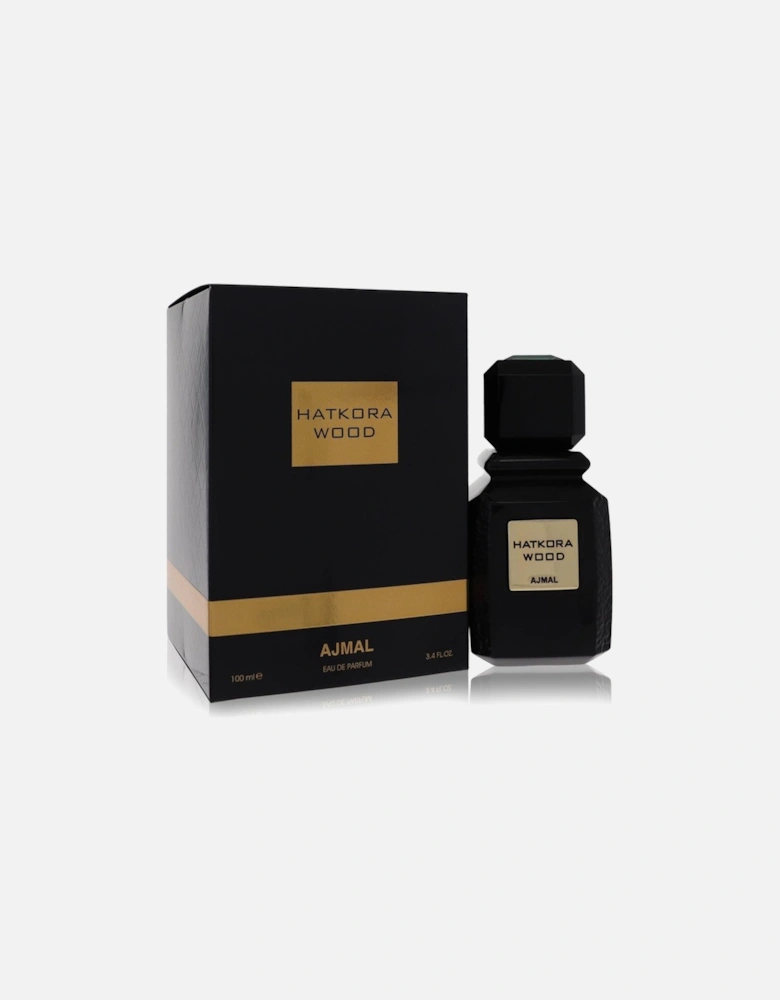 Hatkora Wood by Eau De Parfum Spray (Unisex) 3.4 oz for Men - Black