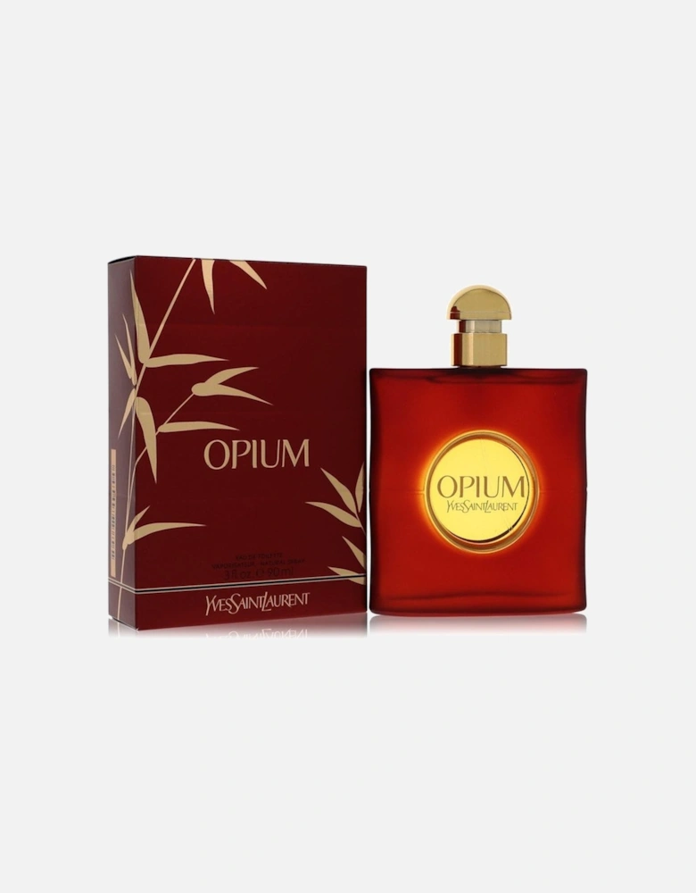 Opium by Eau De Toilette Spray (New Packaging) 3 oz for Women - Red