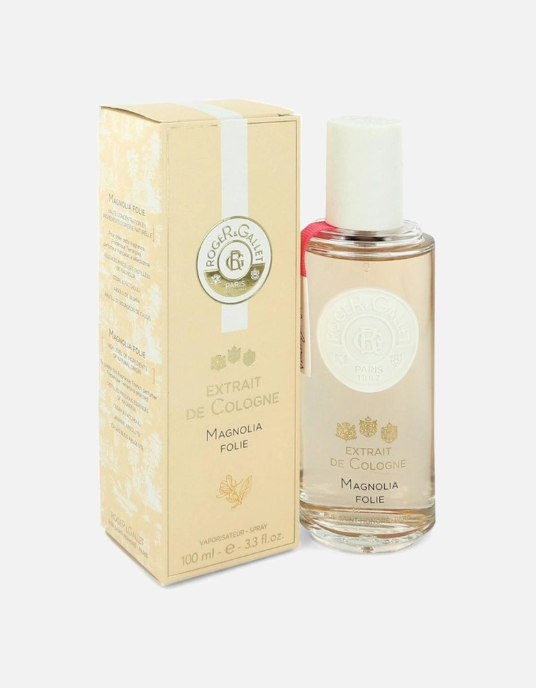 Magnolia Folie by Extrait De Cologne Spray 3.3 oz for Women Unisex