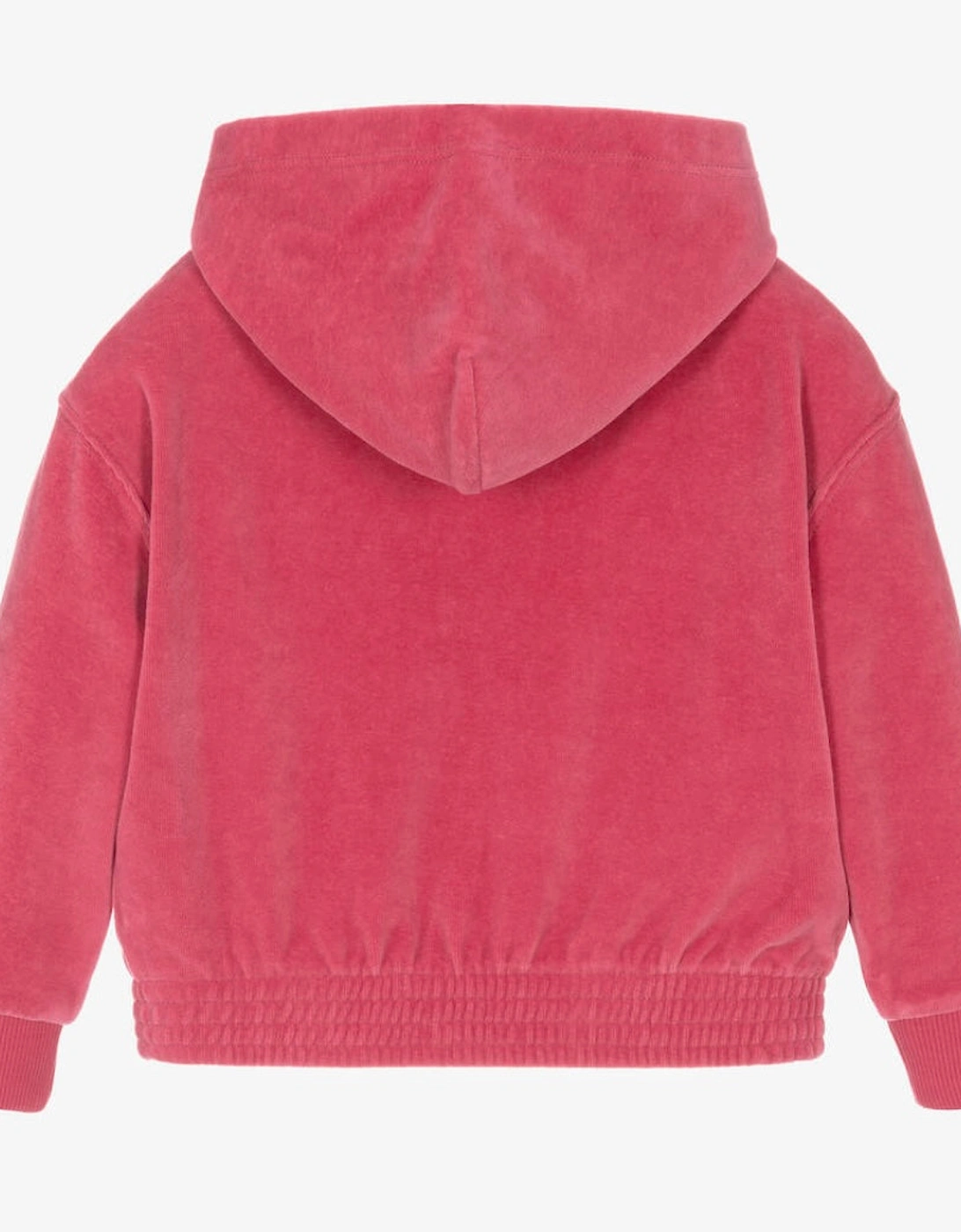 Girls Velour Hoodie Pink