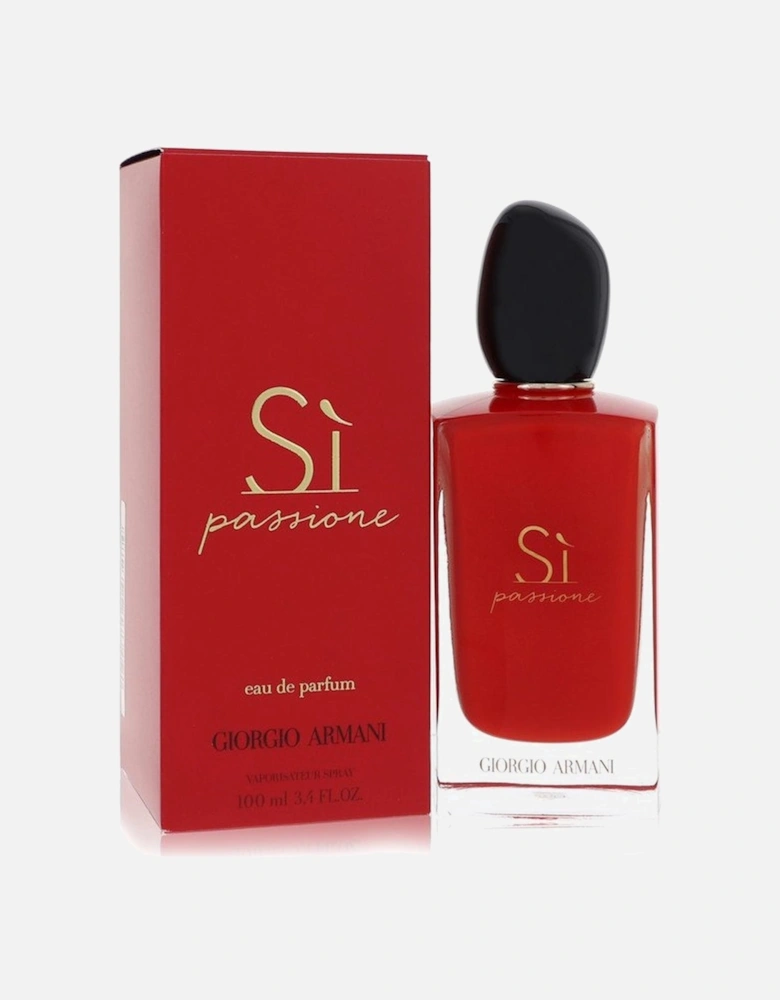 Armani Si Passione by Eau De Parfum Spray 3.4 oz for Women - Red