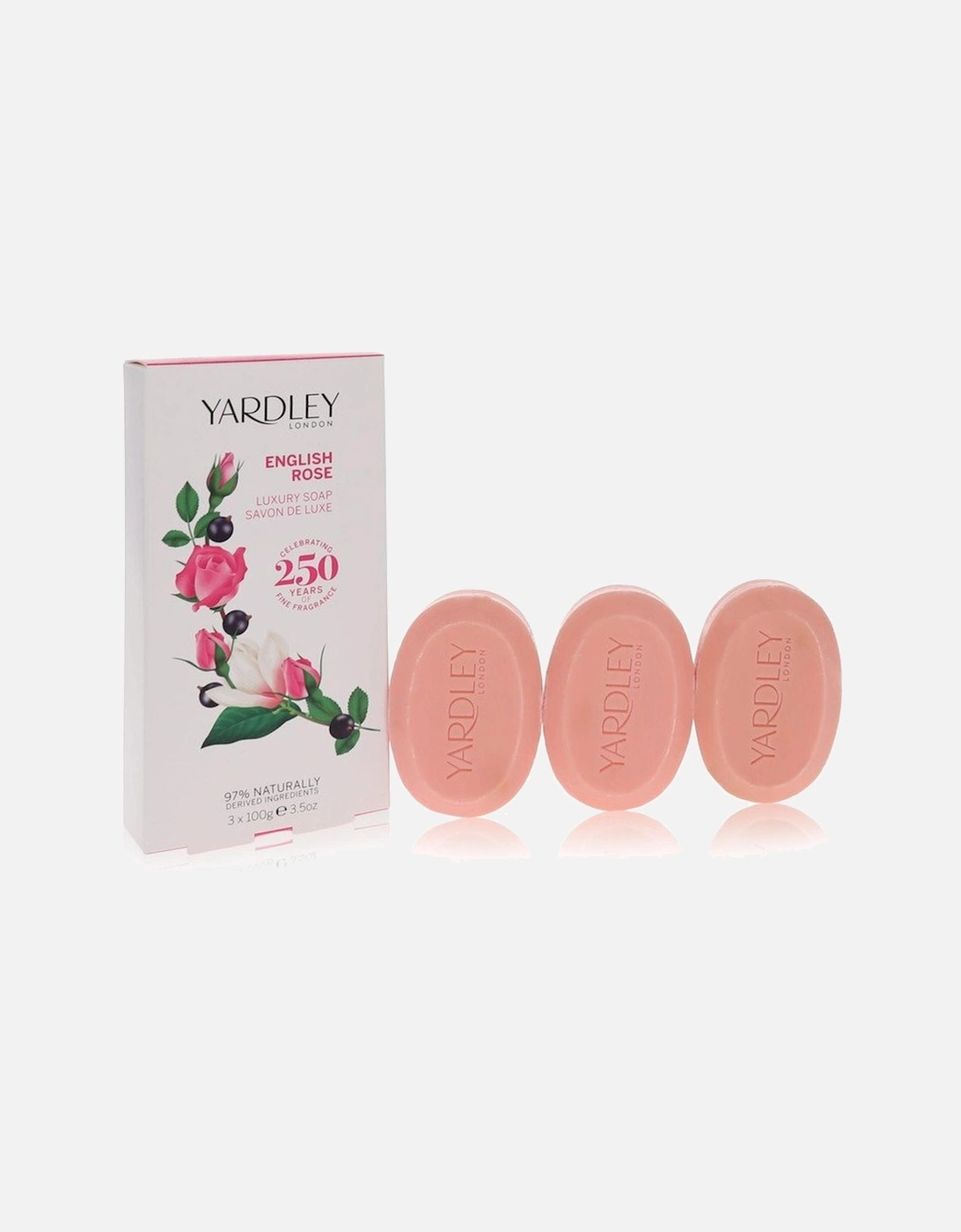 English Rose Yardley by 3 x 3.5 oz Luxury Soap 3.5 oz for Women - Pink, 2 of 1