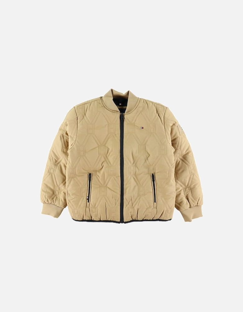 Unisex quilted Jacket Beige