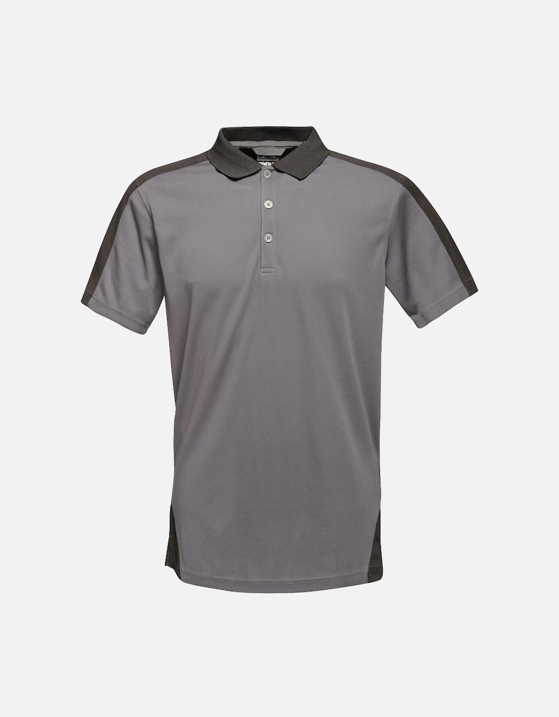 Mens Contrast Coolweave Quick Dry Work Polo Shirt, 3 of 2