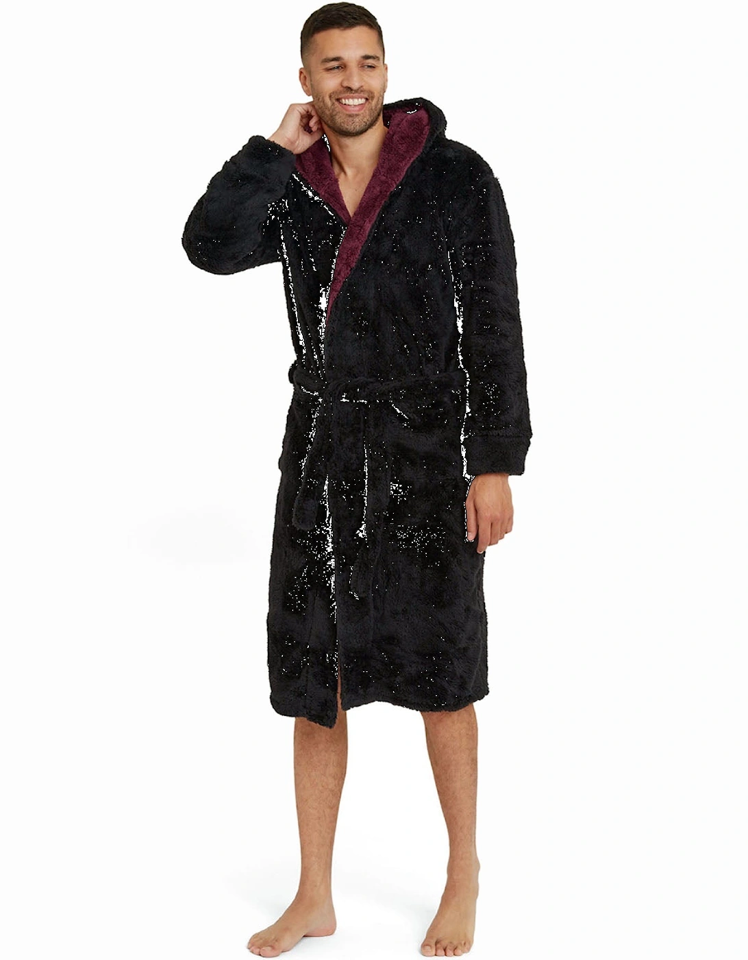 Mens Soft Fleece Dressing Gown