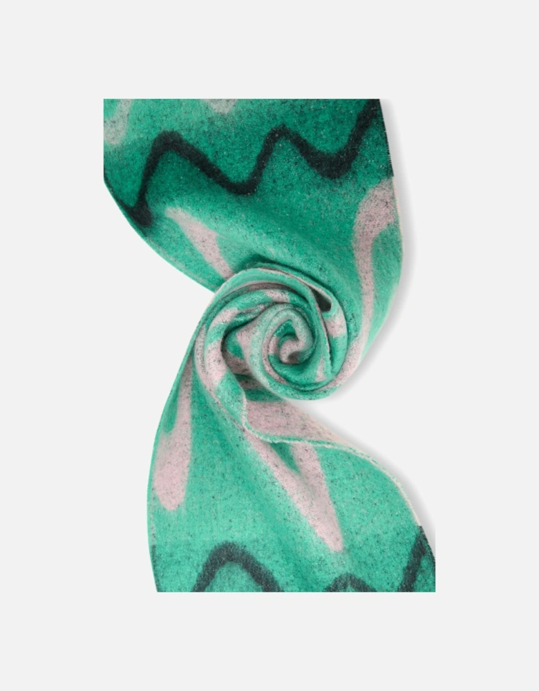 Abstract Green Scarf