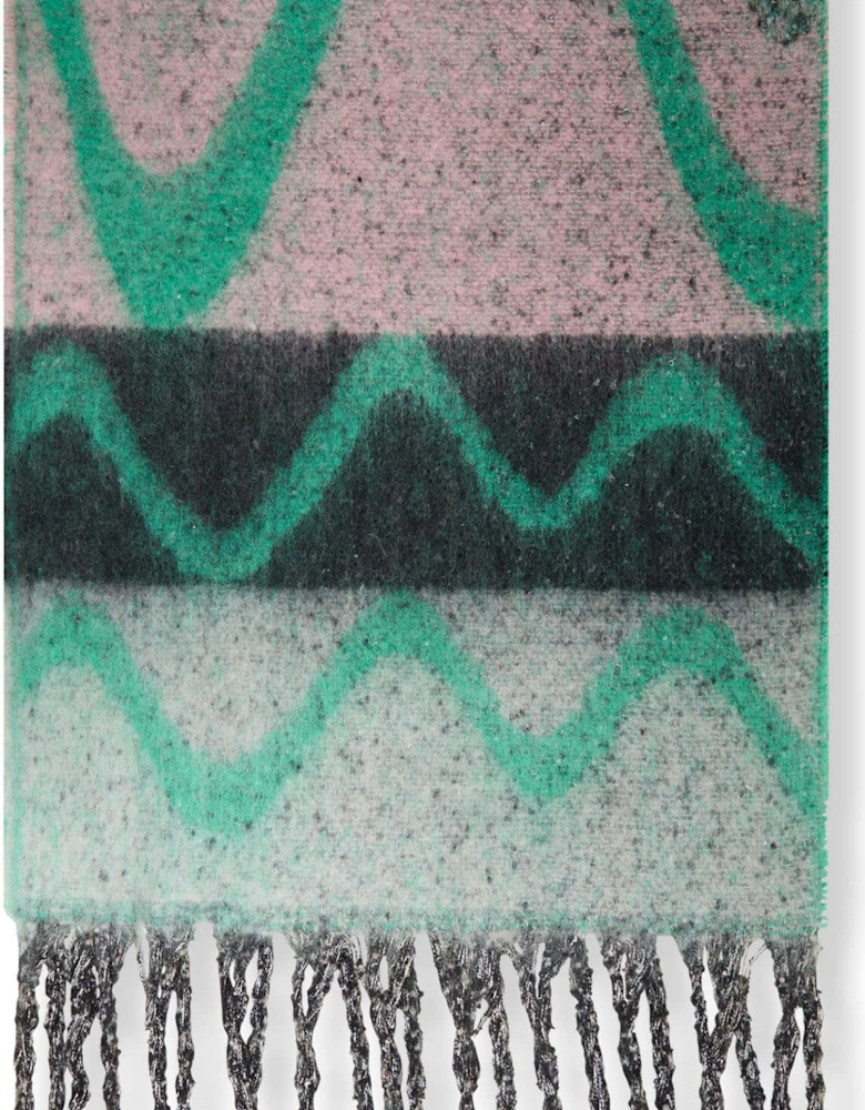 Abstract Green Scarf