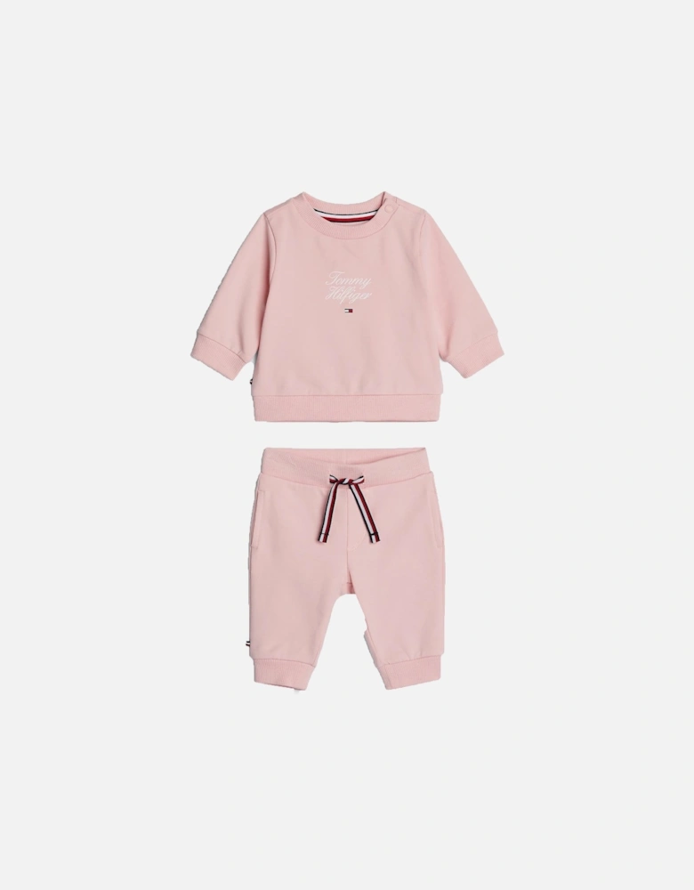 Baby Girl Logo Tracksuit Pink