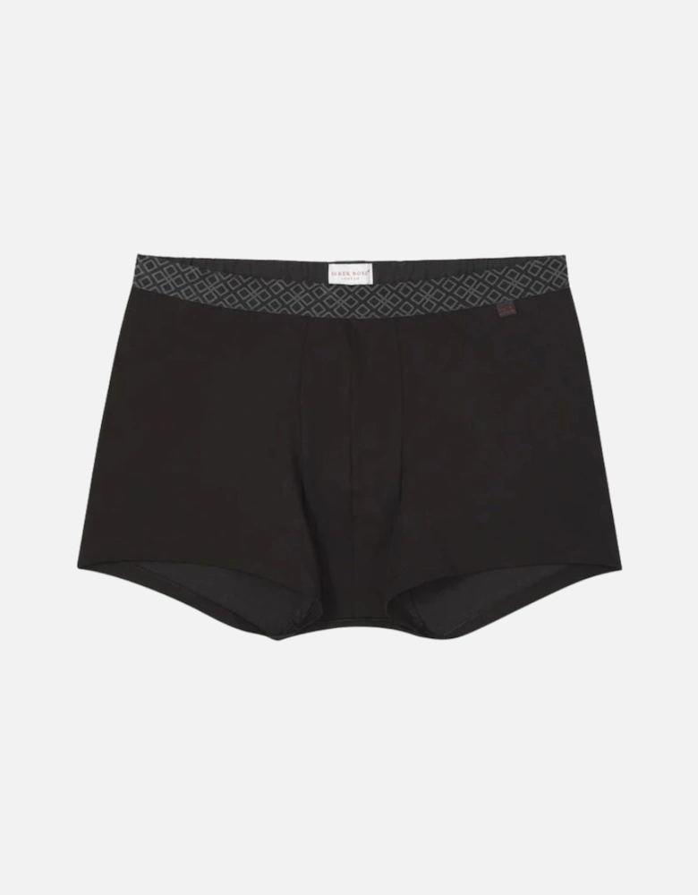 Band 57 Pima Cotton Boxer Trunk, Black