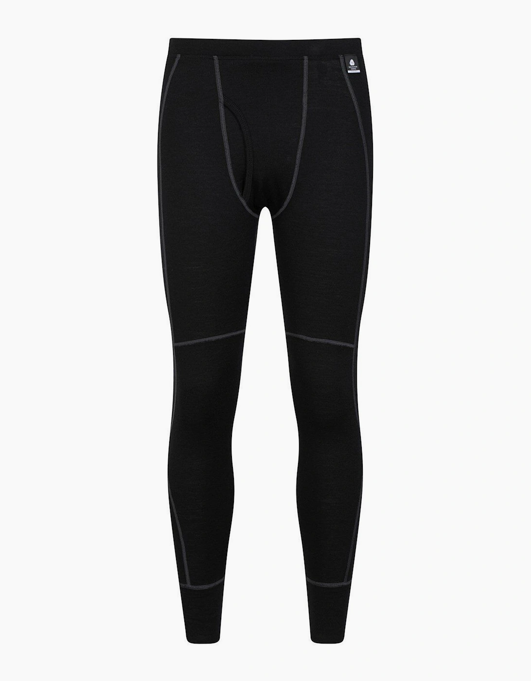 Mountain Warehouse Men's Black Asgard Merino Wool Base Layer Set - 4XL - 70% Merino Wool/30% Polyester - Image 2