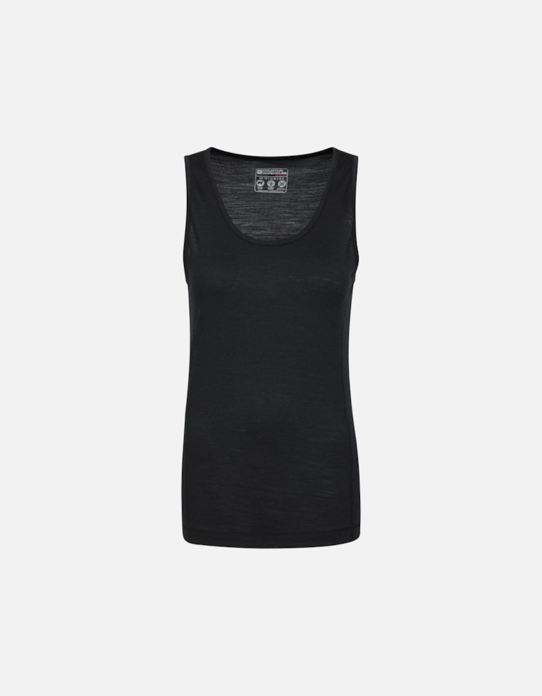 Womens/Ladies Merino Wool Cami Vest Top