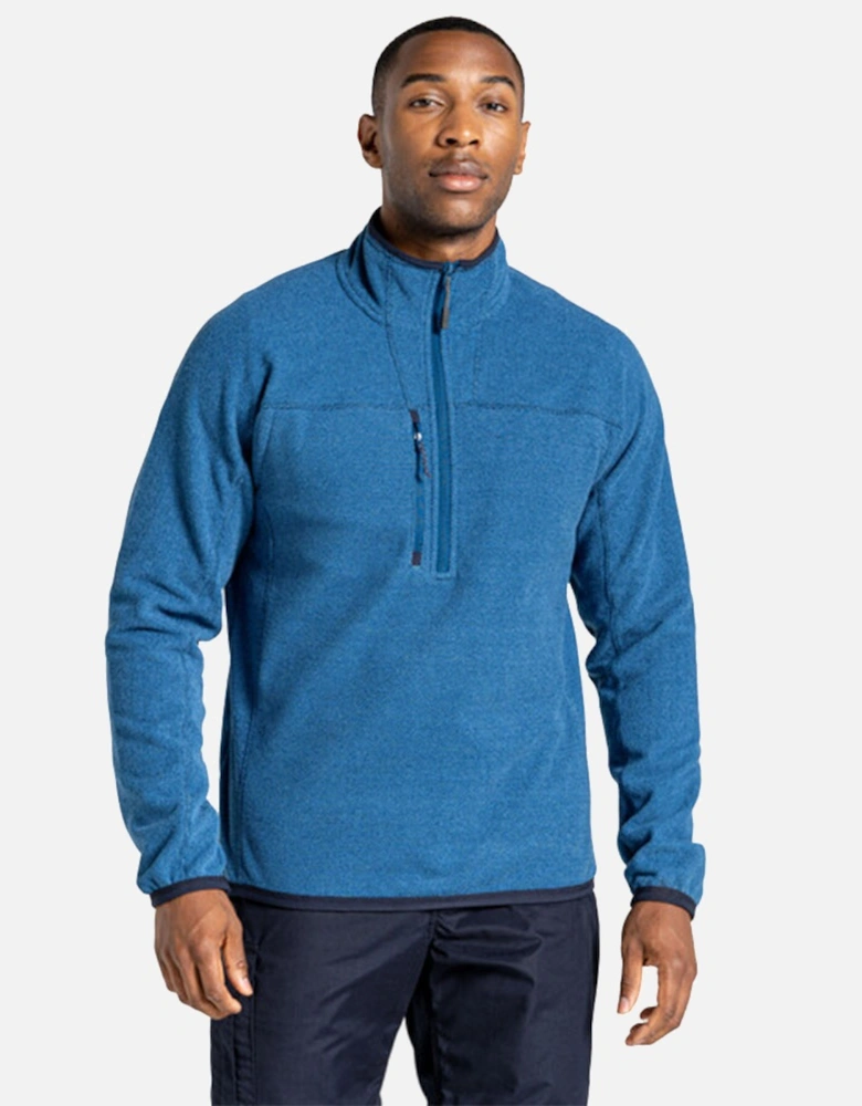 Mens Expert Active Marl Half Zip Fleece Top