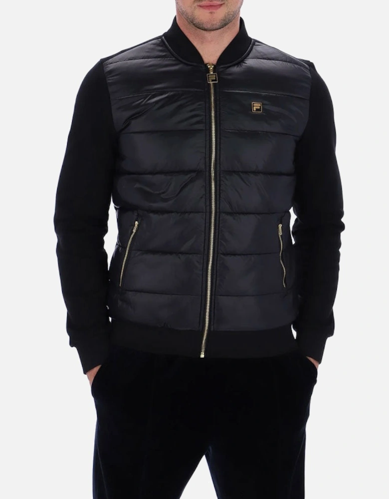 Gold Tonkin Puffer Front Jacket - Black