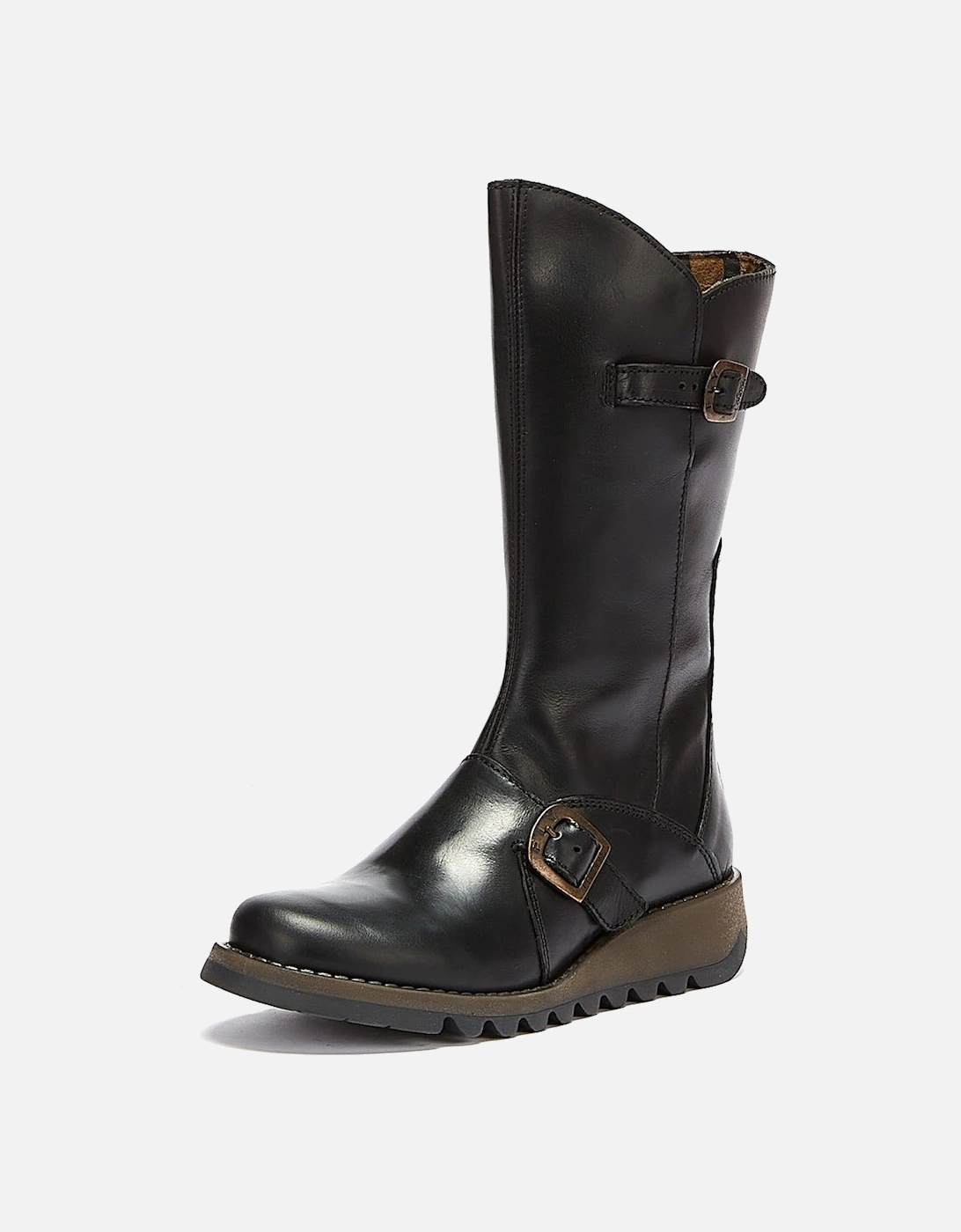 Womens Black Mes 2 Leather Boots