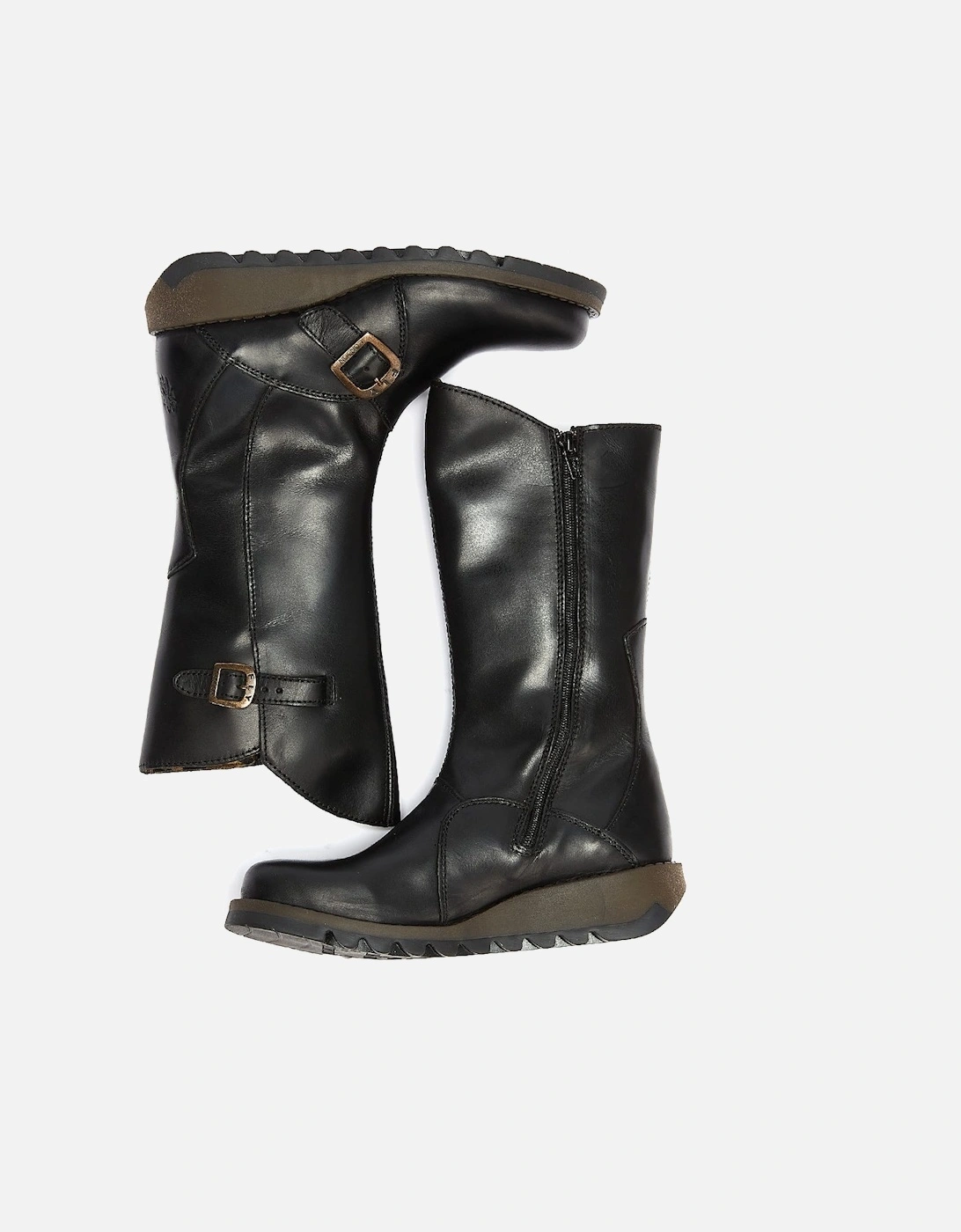 Womens Black Mes 2 Leather Boots