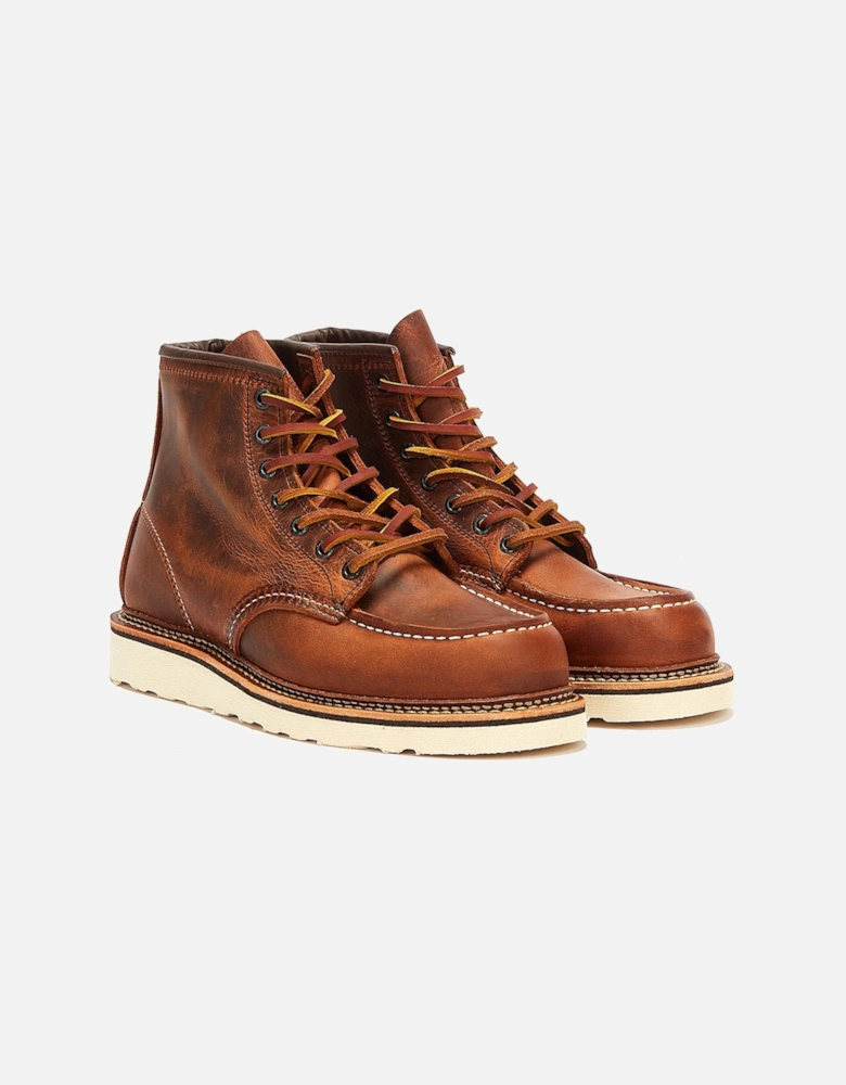 Shoes Classic Moc Toe R&T Mens Copper Brown Boots